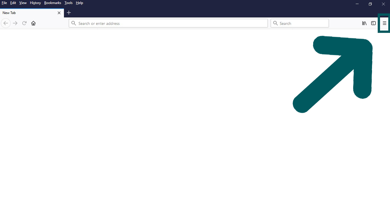 Mozilla Firefox menu
